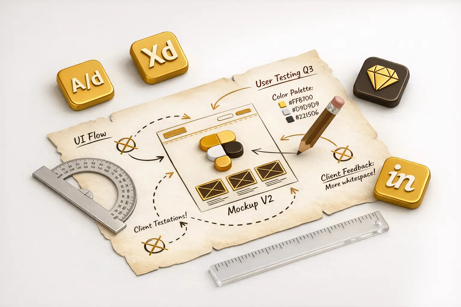 Website design mockup on a laptop.